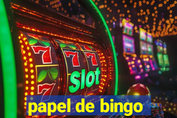 papel de bingo